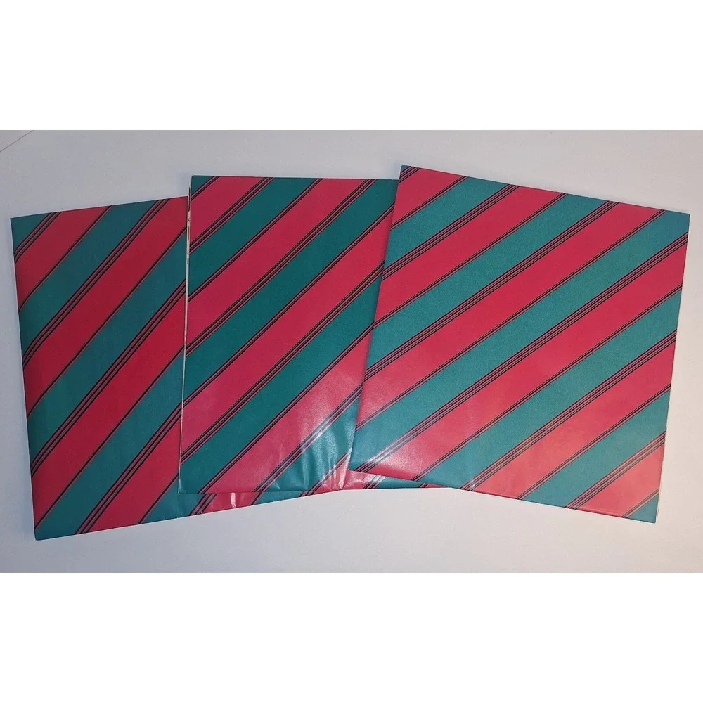Vtg 90s Christmas Gift Wrappung Paper 9 Sheets 3 Designs 20 X‎ 30 Inches Xmas